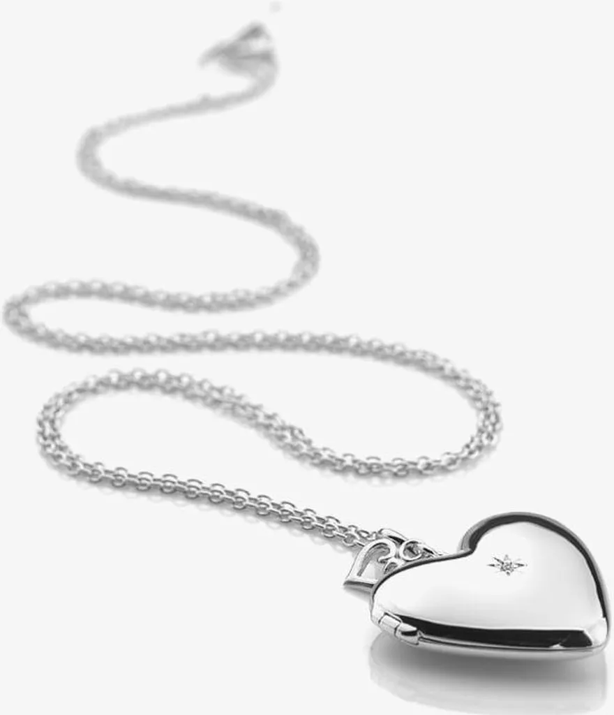 Collier Romantique Cœur Argent Hot Diamonds DP132 et Diamant Véritable - 2