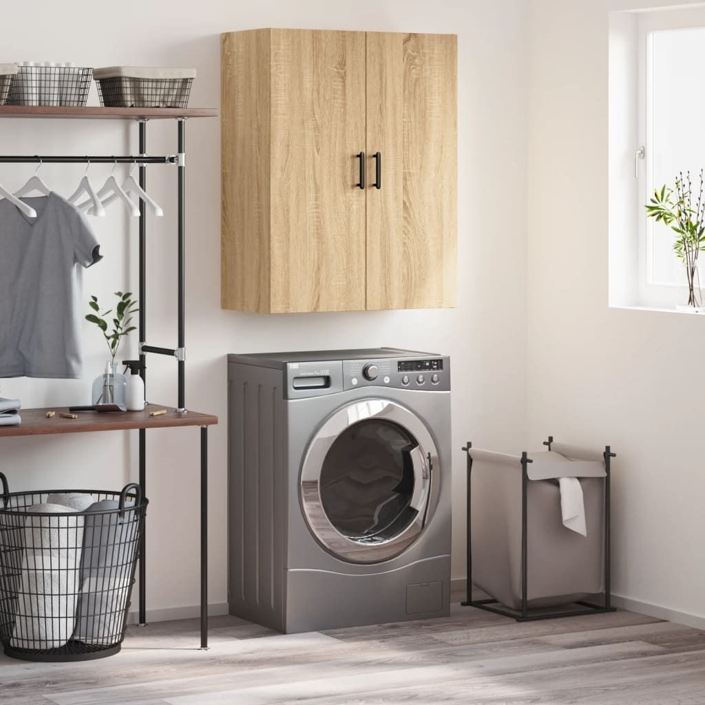 The Living Store Wandschrank Sonoma-Eiche 69,5x34x90 cm