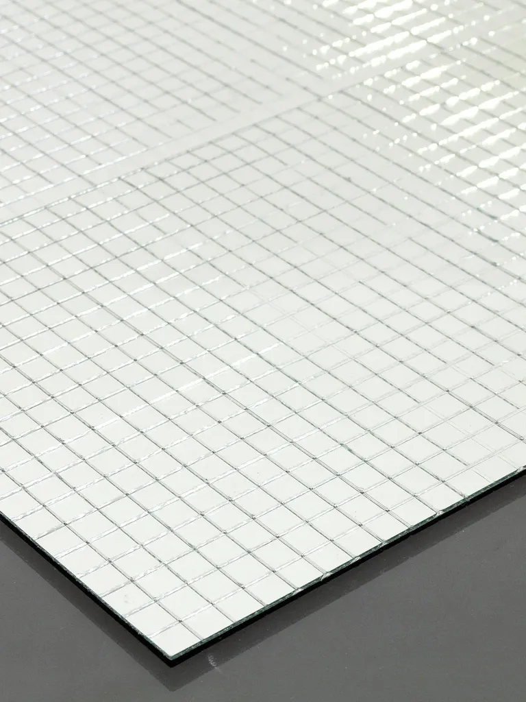 Revêtement Miroir pour Colonnes et Murs 80x80cm Facettes 10mm Goutte