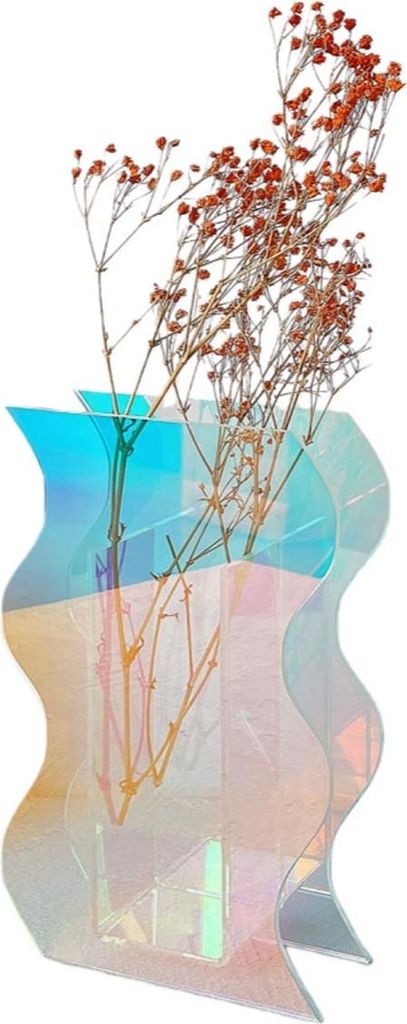 INF Acryl Schillernde Kreative Vase Ornament - Moderne Wohnkultur Dekoration