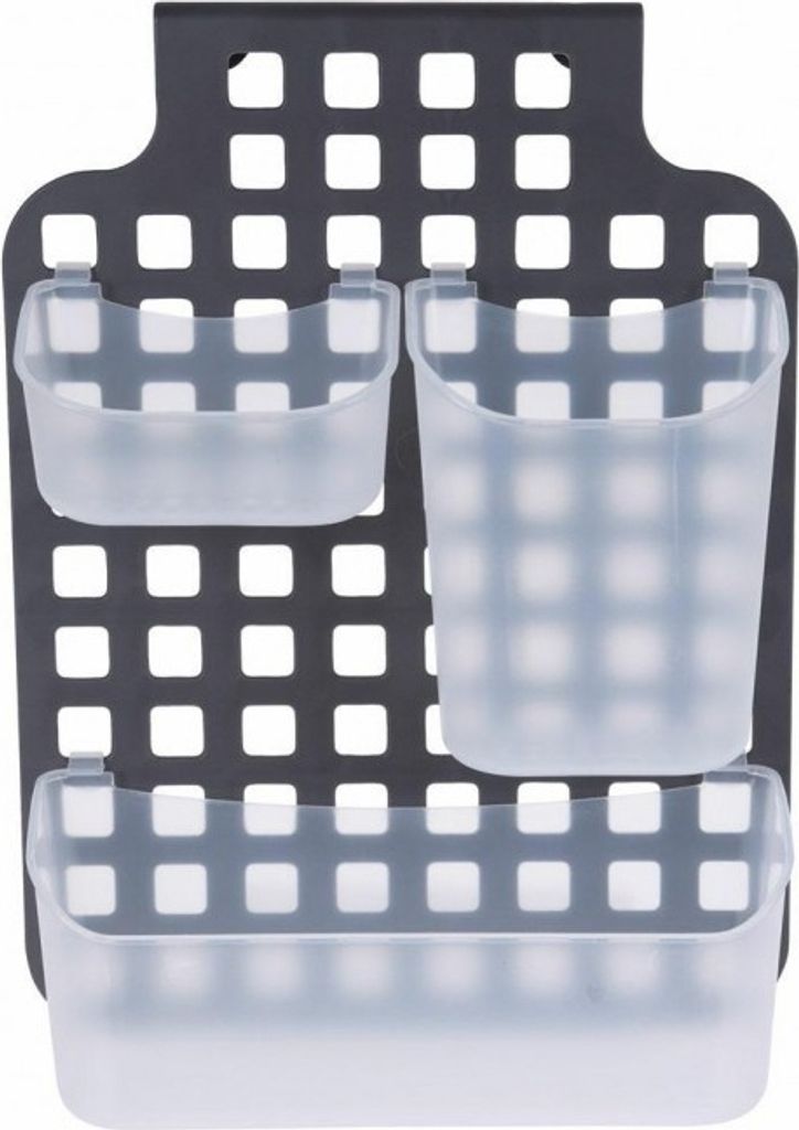 Bathroom Solutions Badezimmer-Organizer, Polypropylen, 39 x 29 x 9 cm, Anthrazit