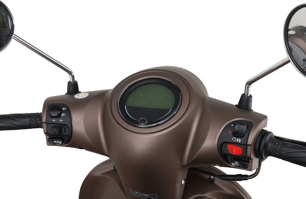 Motorroller Cappucino 50 ccm 45 kmh EURO 5 mattbraun Produktbild 5