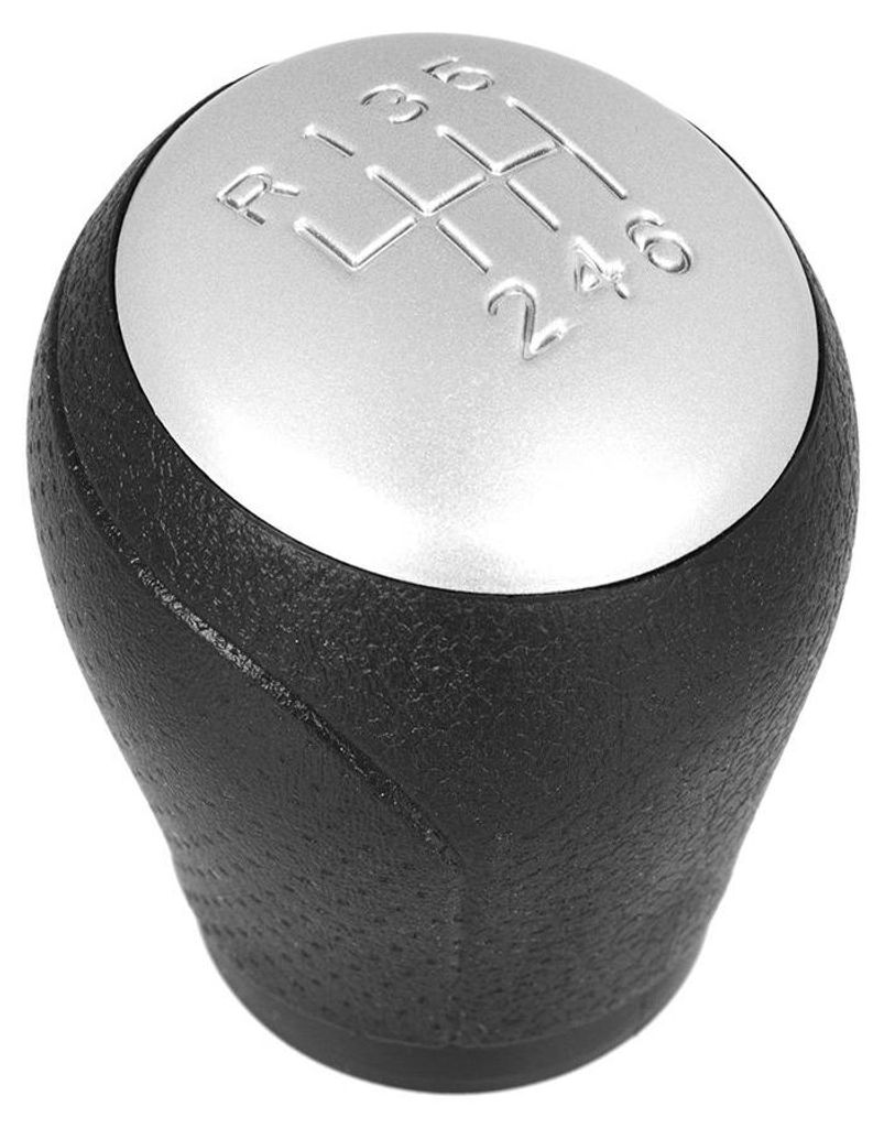 Nissan Qashqai 06-13 6-Gang Schaltknauf SCHWARZ + SILBER