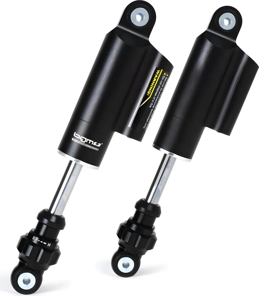 Amortisseur BGM PRO F16 COMPETITION Argenté réglable pour Lambretta GP
