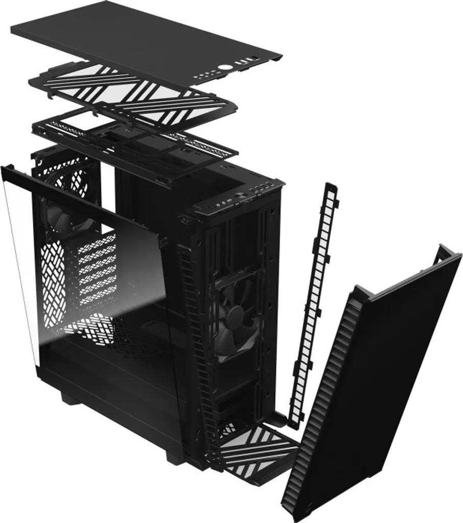 Boîtier PC Gaming ATX Fractal Define 7 Compact Light pour Setup Minimaliste