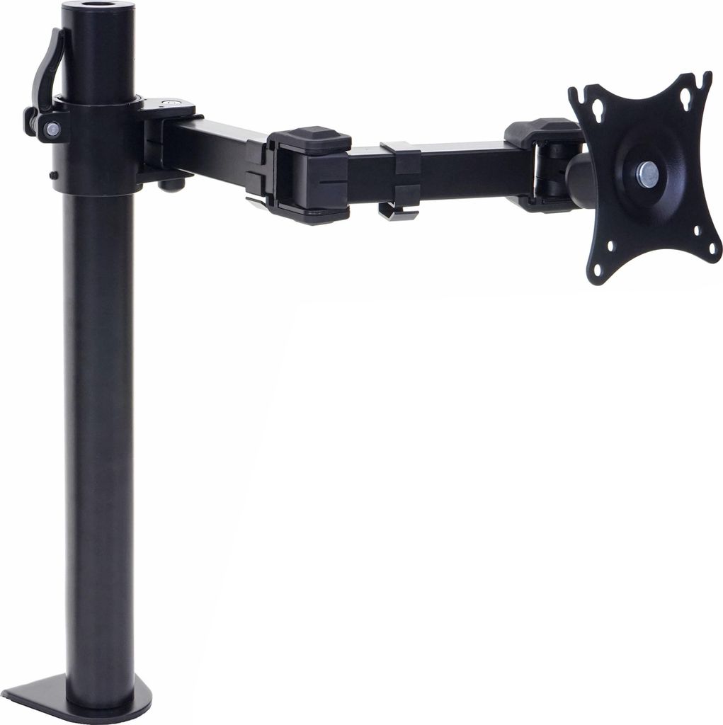 Monitorhalter HWC-D38, VESA bis 75x75/100x100mm schwenkbar neigbar drehbar bis 9kg einarmig