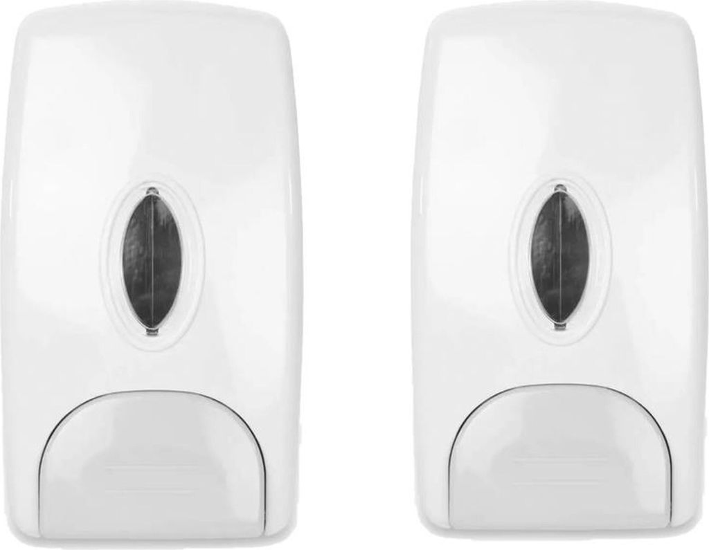 Seifenspender Quicky - Kunststoff - 1000 ml - weiß - 2 Wandspender