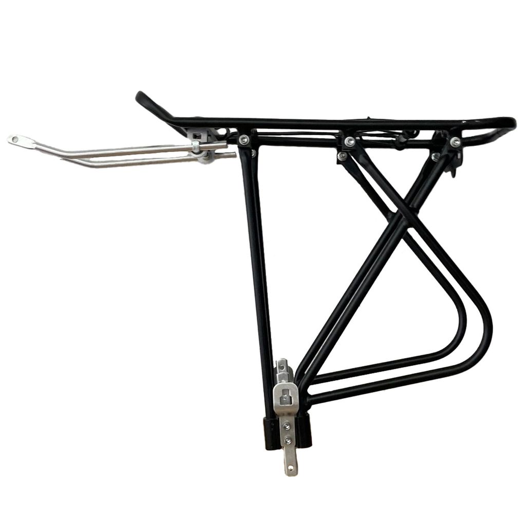 windmeile | Gepäckträger für Fahrräder, Aluminiumlegierung, 4 Befestigungspunkte, Diebstahlsicher, Schwarz, Fahrrad, E-Bike, Elektro Fahrrad, P...