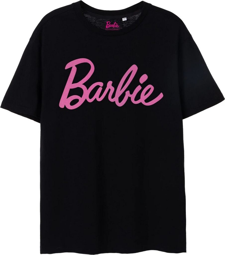 Barbie - "Classic" T-Shirt für Damen kurzärmlig NS8182 (XXL) (Schwarz)