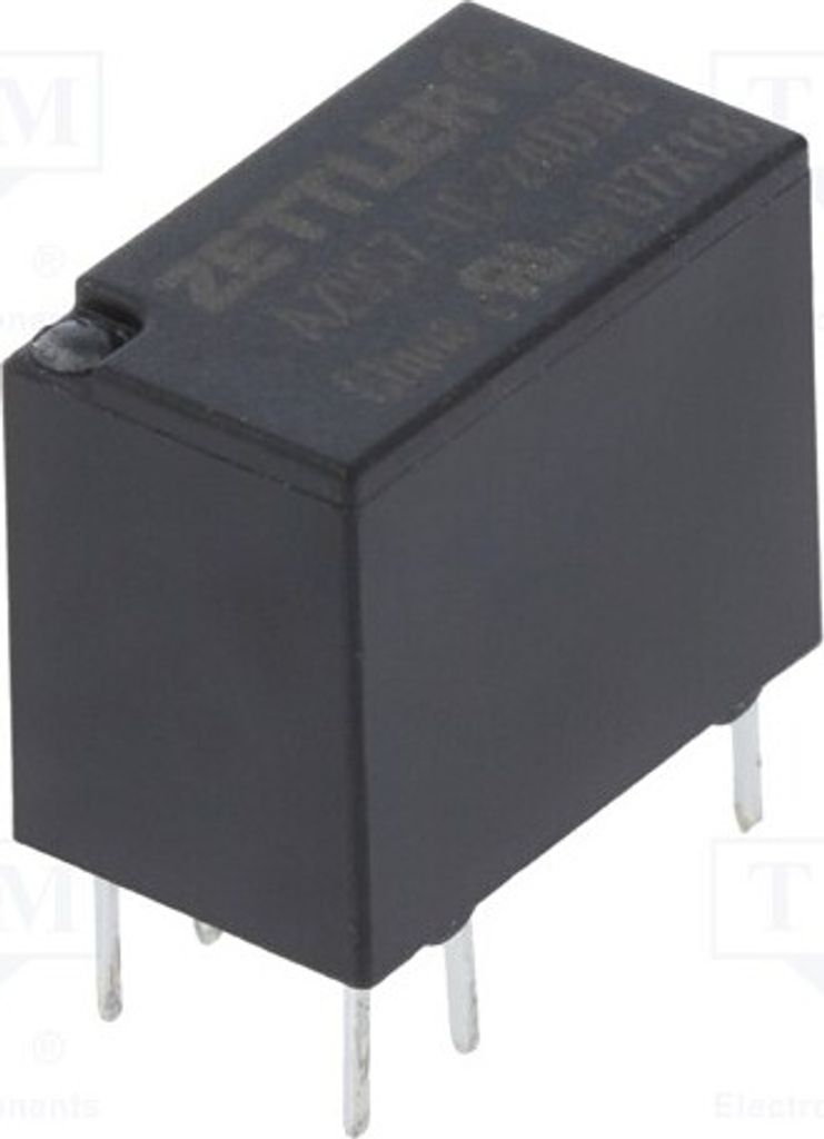 1x Relais: elektromagnetisch 0,5A/125VAC USpule : 24VDC 2A AZ957-1C-24DSE Elektr