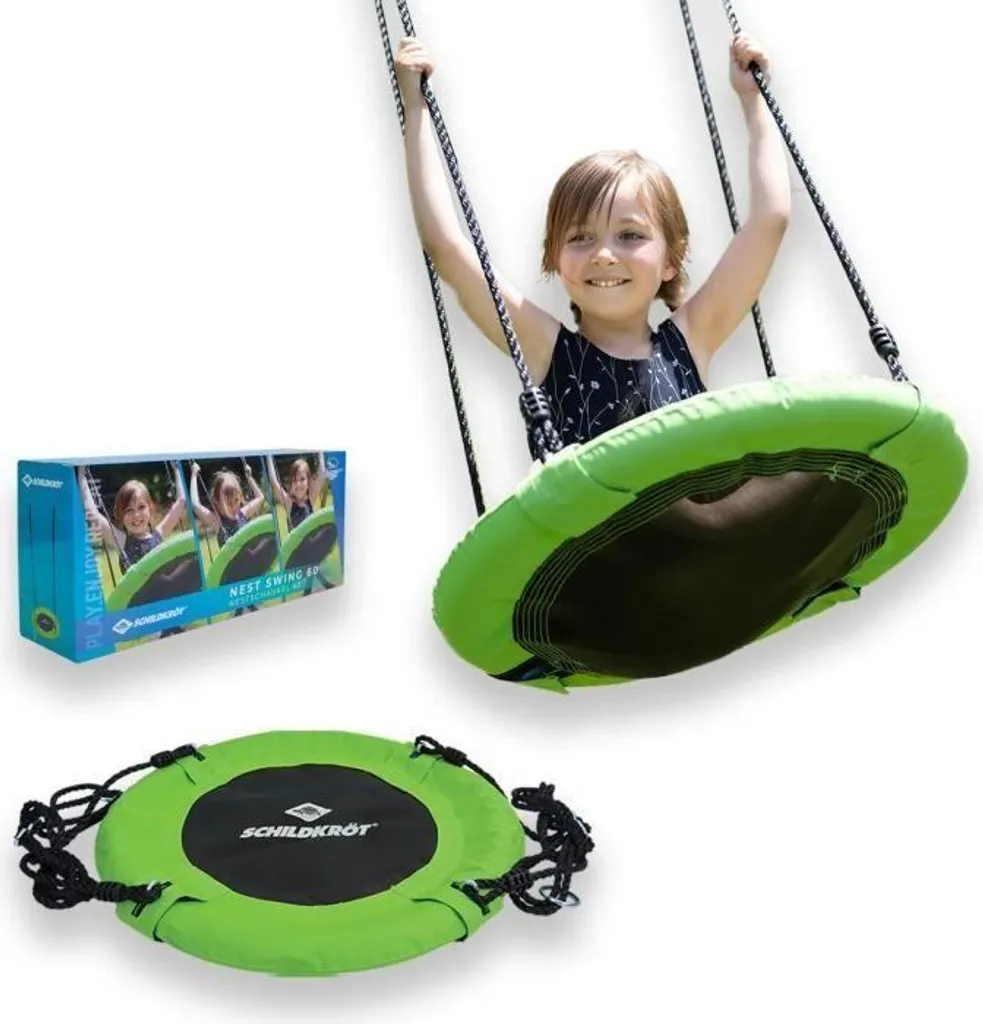 Altalena a Nido 60 cm Regolabile - Gioco Esterno Bambini Sicuro