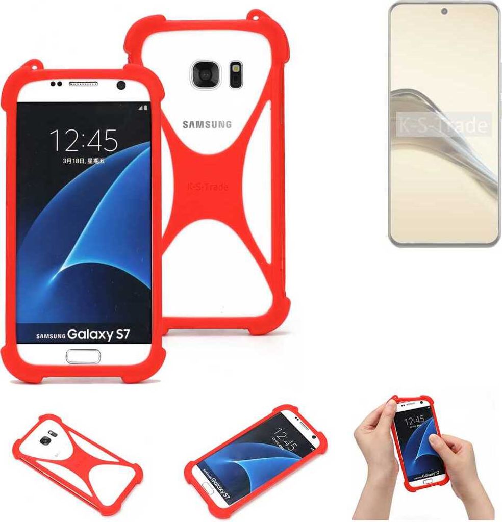 K-S-Trade Handy-Hülle kompatibel mit Realme 13 Pro+ 5G Schutz-Hülle Bumper Silikon Schutz Hülle Cover Case Silikoncase Silikonbumper TPU Softcase