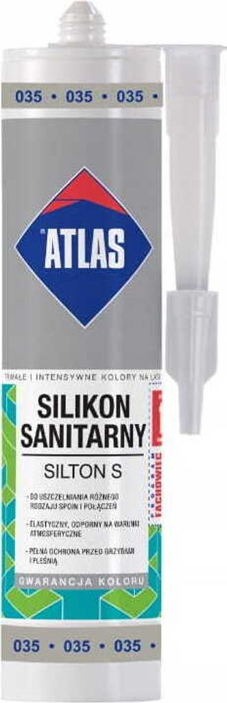 Atlas Silton S Flexibles Sanitärsilikon grau 280 ml