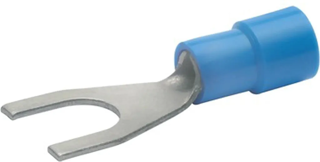 Klauke 630C6 Capicorda Forcella M6 Blu 100pz - Per Cablaggi Auto e Casa