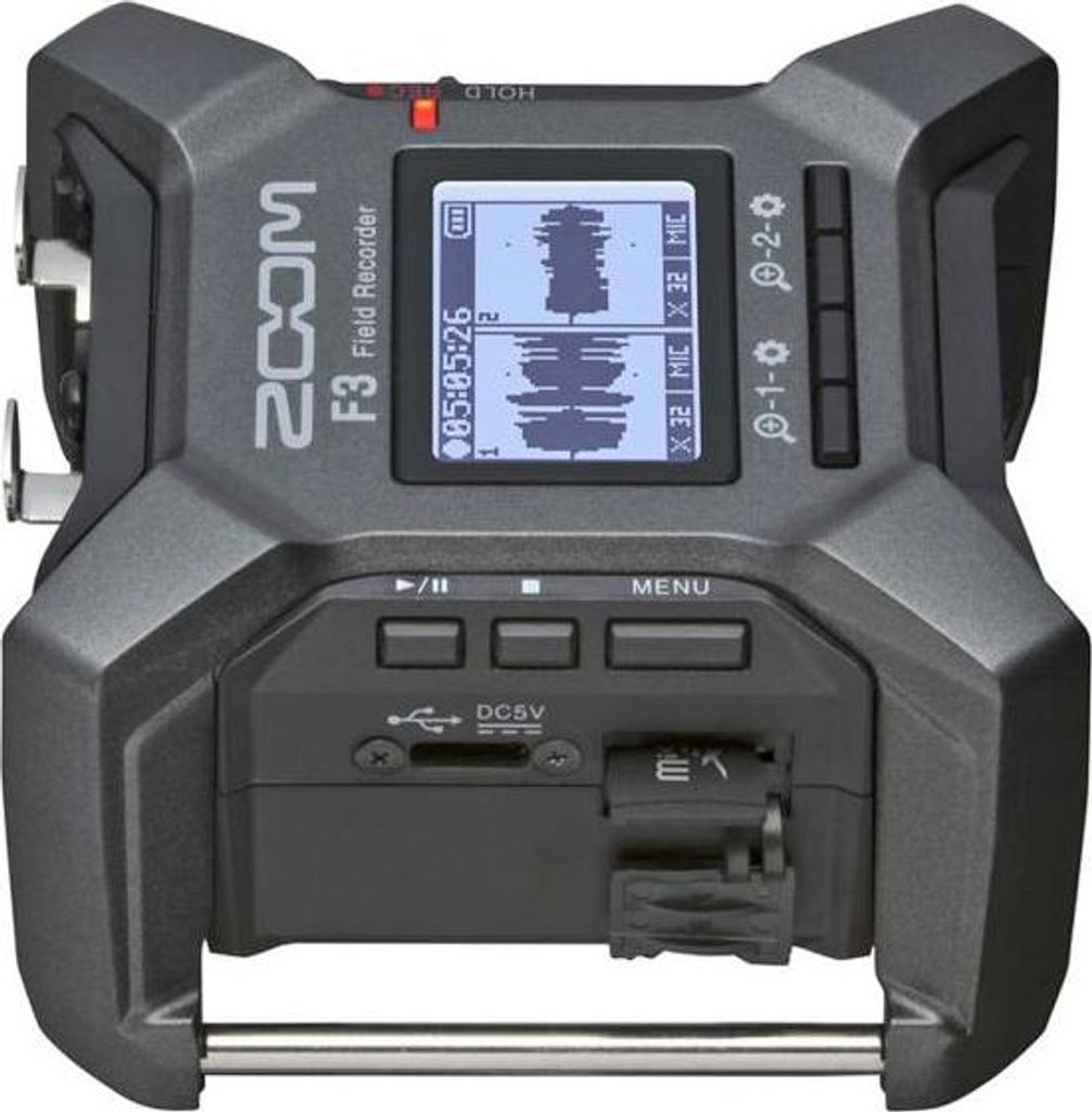 Zoom F3 Multitrack Field Recorder mit XLR-Kabel