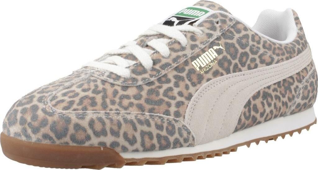 PUMA ARIZONA LEO Schuhe im 70er-Jahre-Stil mit Tierdruck, Wildleder und EVA-Zwischensohle