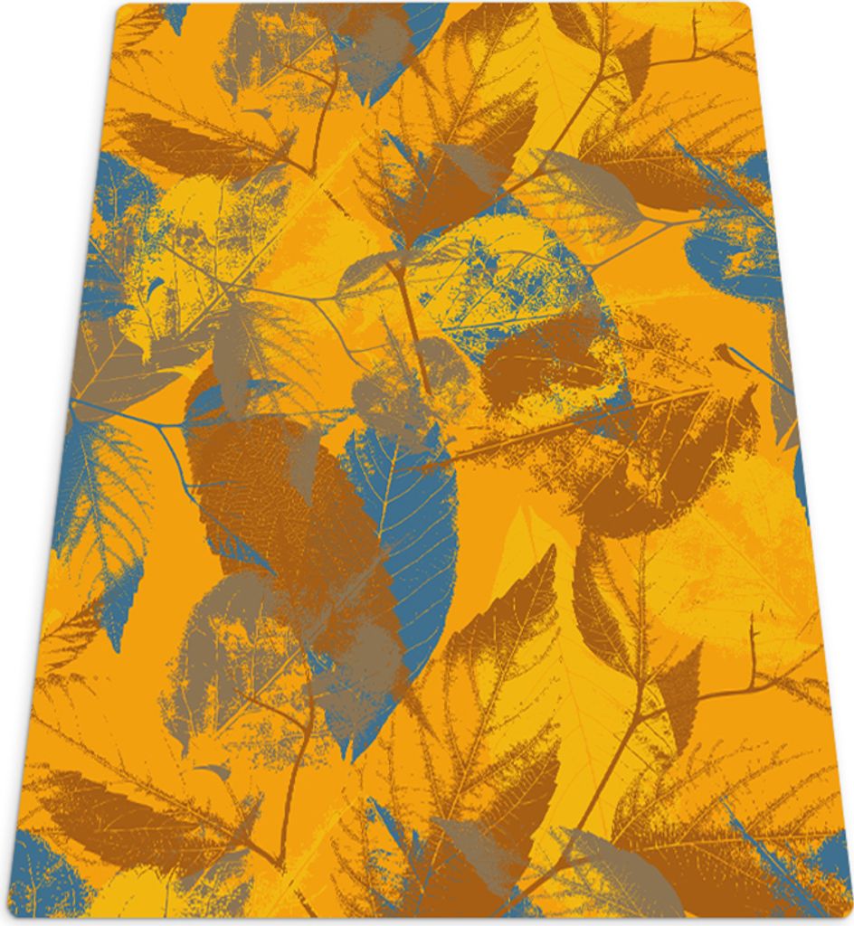 Stuhlunterlage - Bürostuhlunterlage - Stuhlmatte - Bodenmatte - 140x100 cm - Herbstblätter