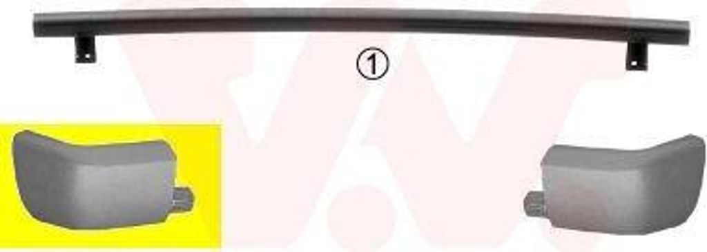 VAN WEZEL Heckstoßstange Stoßfänger Hinten Links für CITROËN C15 (VD-)