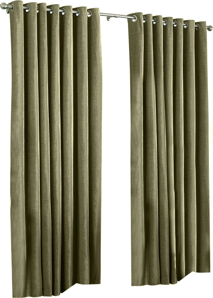 Rideaux à œillets Wellesley Riva Home RV952 Moccha 229x229cm Qualité