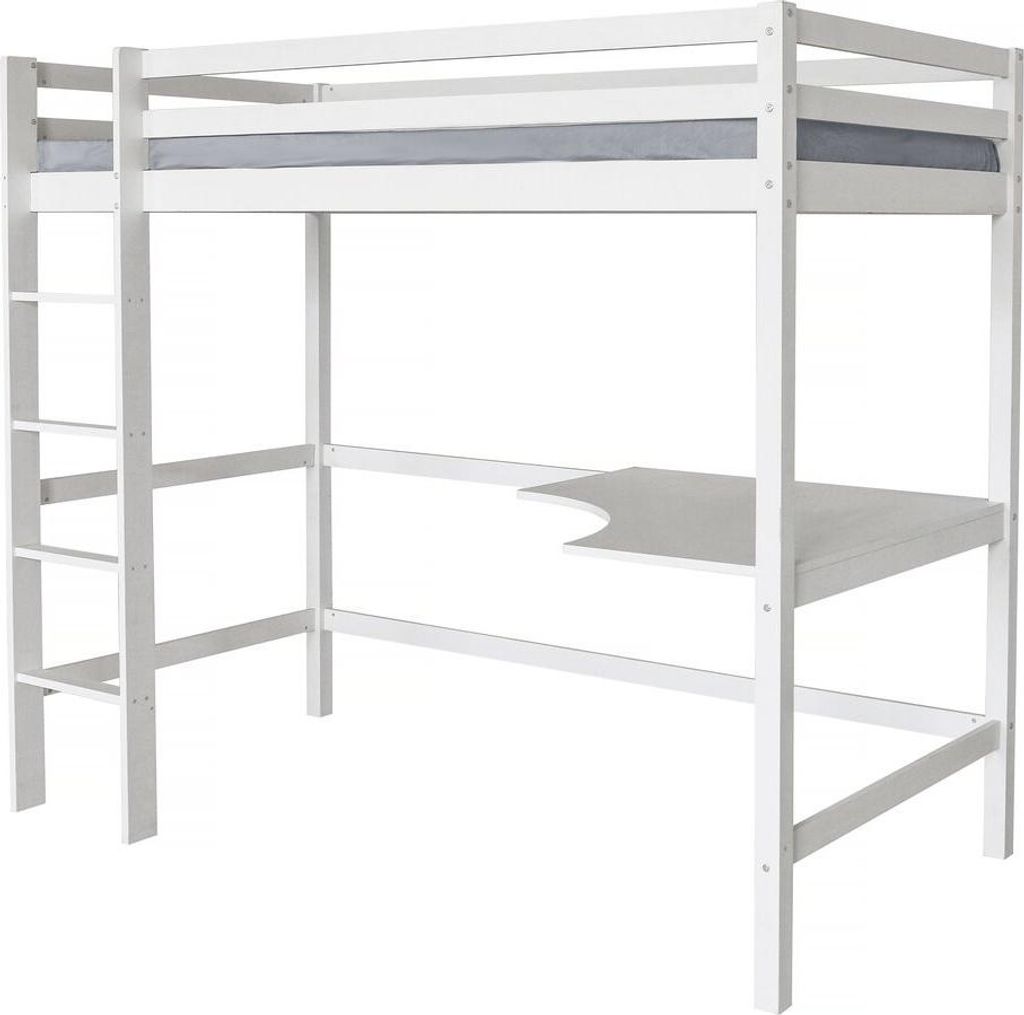 Lit Enfant Mezzanine avec Bureau "Angéla" 90 x 190 cm - Image du produit 