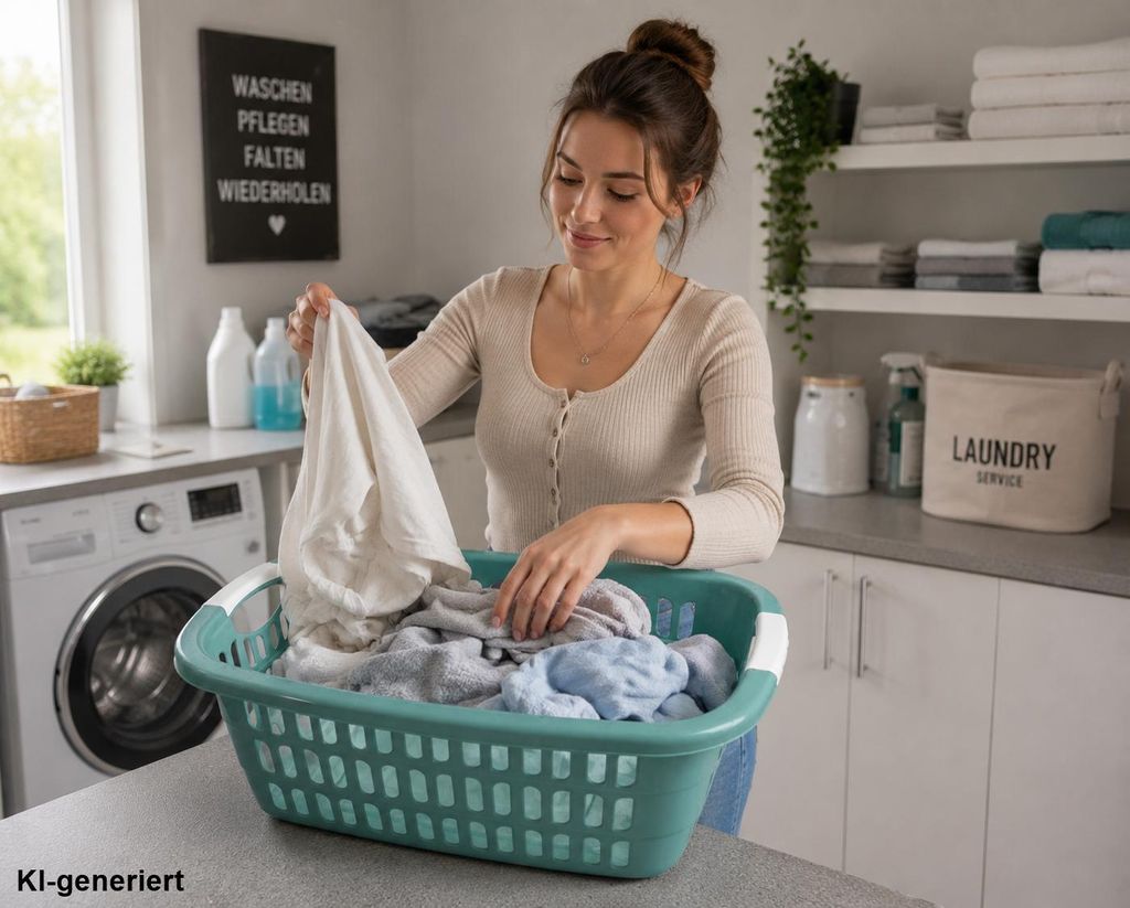 Wäschekorb Wäschekörbe Plastik Kunststoff Wäsche Korb Grün Produktbild 