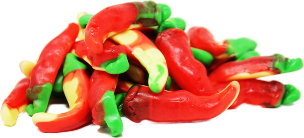 Red Hot Chili Peppers Schoten extra scharfes Fruchtgummi 300g