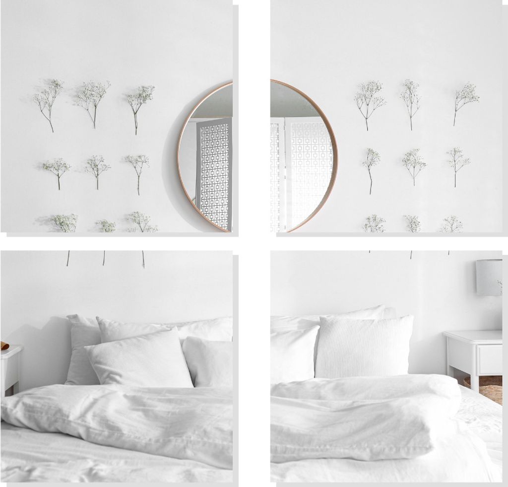 MISOU Kunststoffspiegel Selbstklebender Spiegel Quadratischer Wandspiegel Großes Rechteck Set von 4 40x40cm