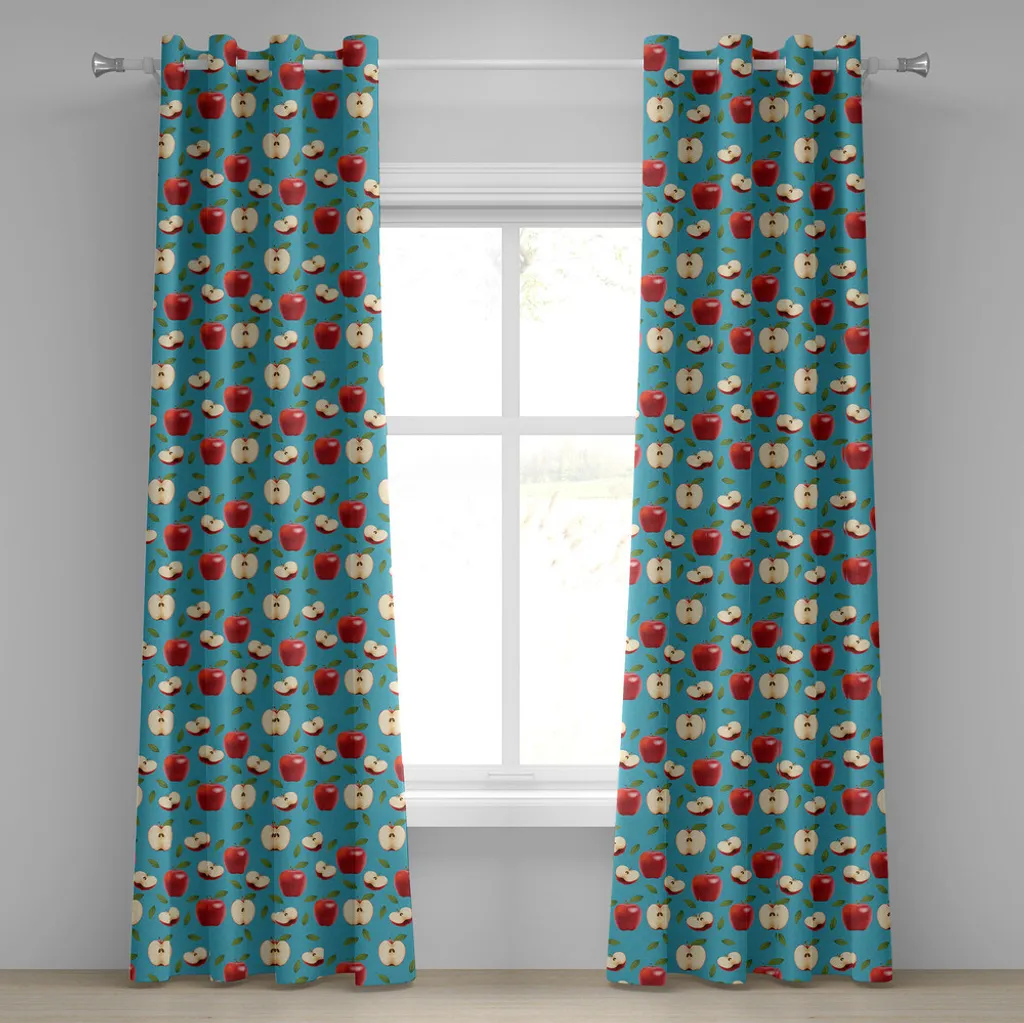 Tenda Abakuhaus Mele Rosse 280x245cm Occhielli Arredo Casa Sano