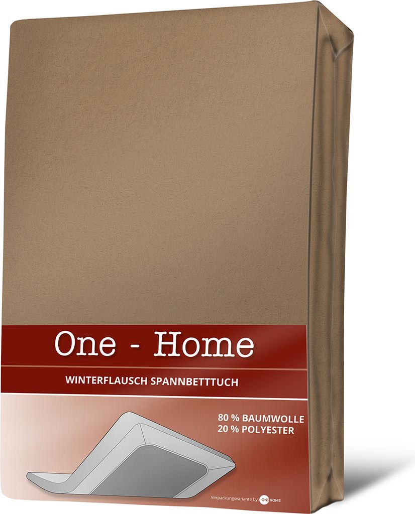 Spannbettlaken 140-160x200 cm Winter beige kuschelig Warme Bettlaken Baumwolle