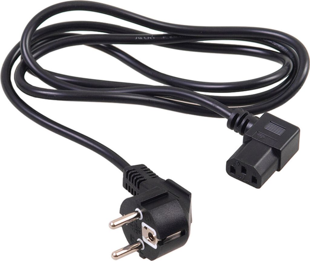 Kabel zasilający kątowy Kabel zasilający PC Wtyczka IEC EU Zdjęcie produktu 5