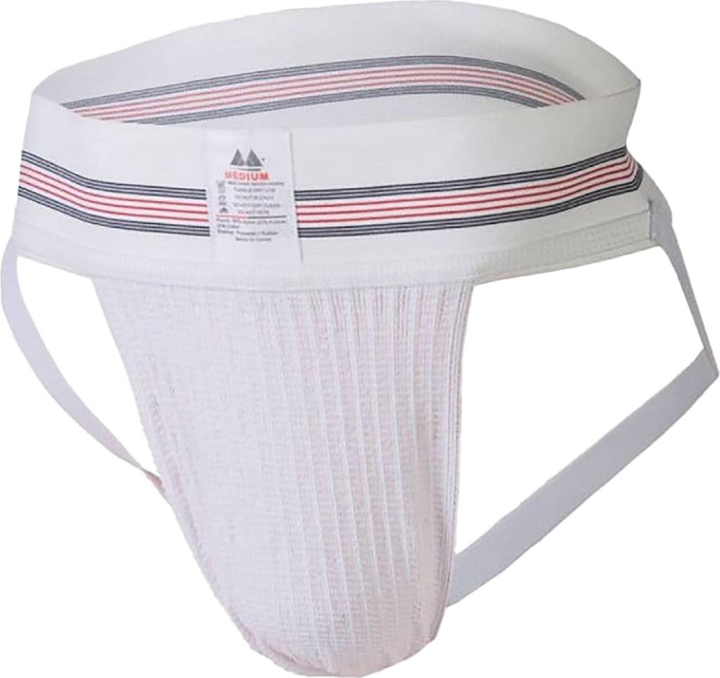 MM Sports The Original No. 10 Swimmer/Jogger Jockstrap 3 inch White - Größe L