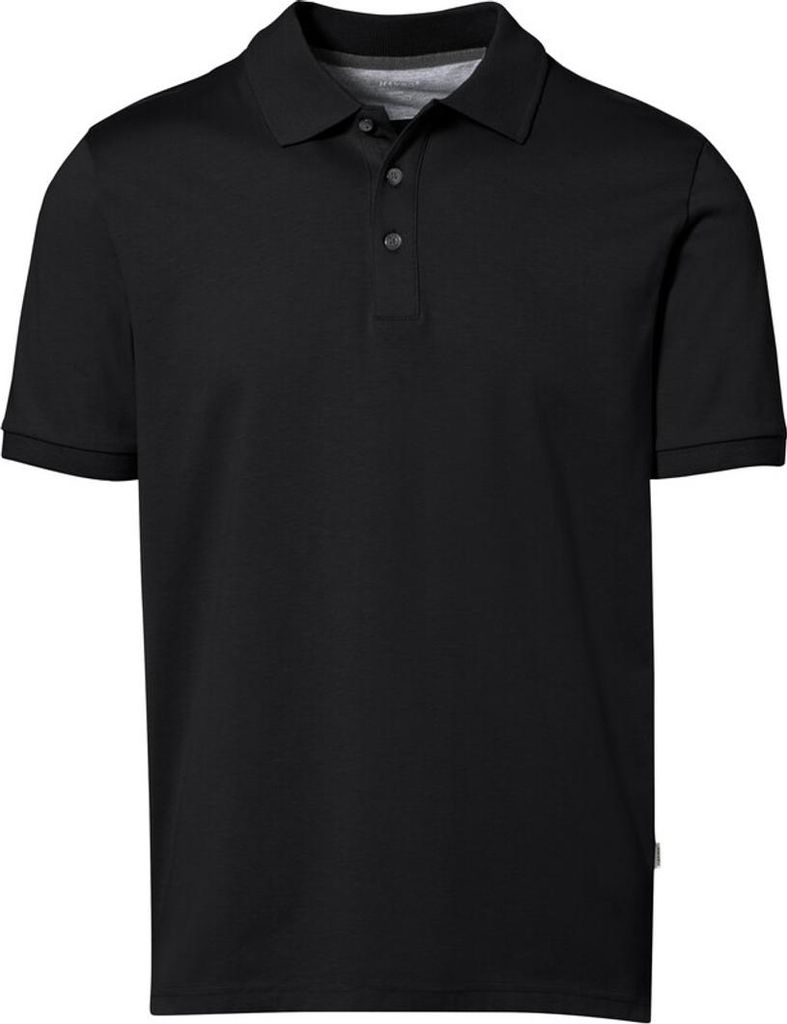 HAKRO Baumwolle Tec Poloshirt 814, schwarz, 4XL