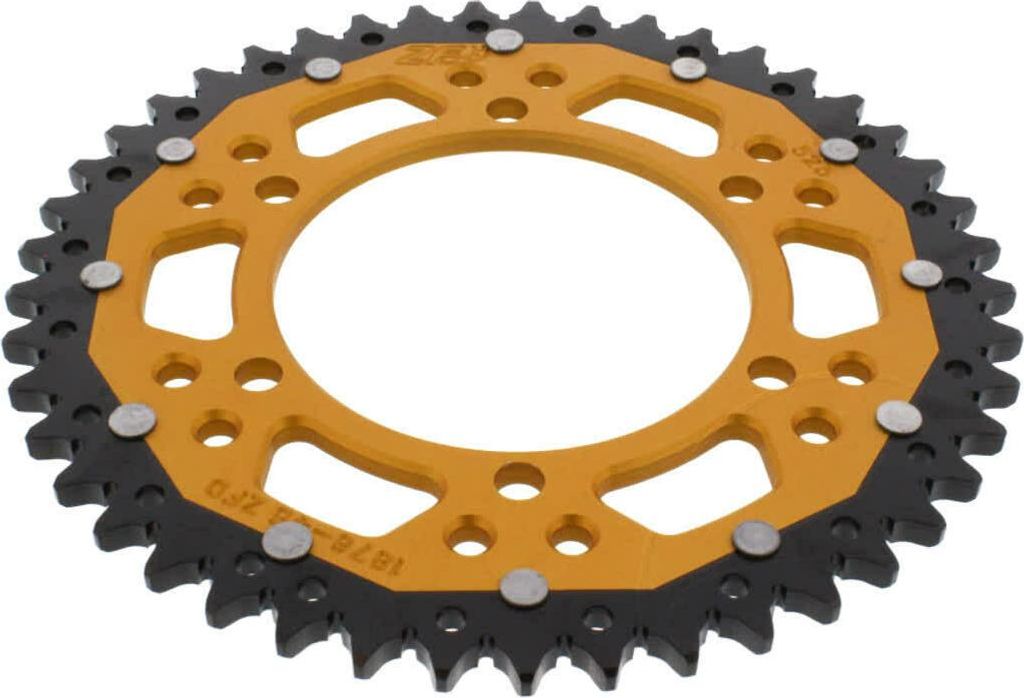 ZF Krone 45 Zähne Teilung 525 Schwarz Gold Dual ZFD-1876-45-GLD