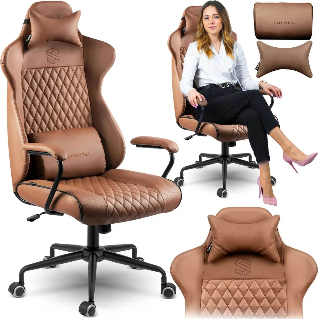 Sedia Ufficio Ergonomica Sofotel Verona 2582 - Marrone - Offerta - 2