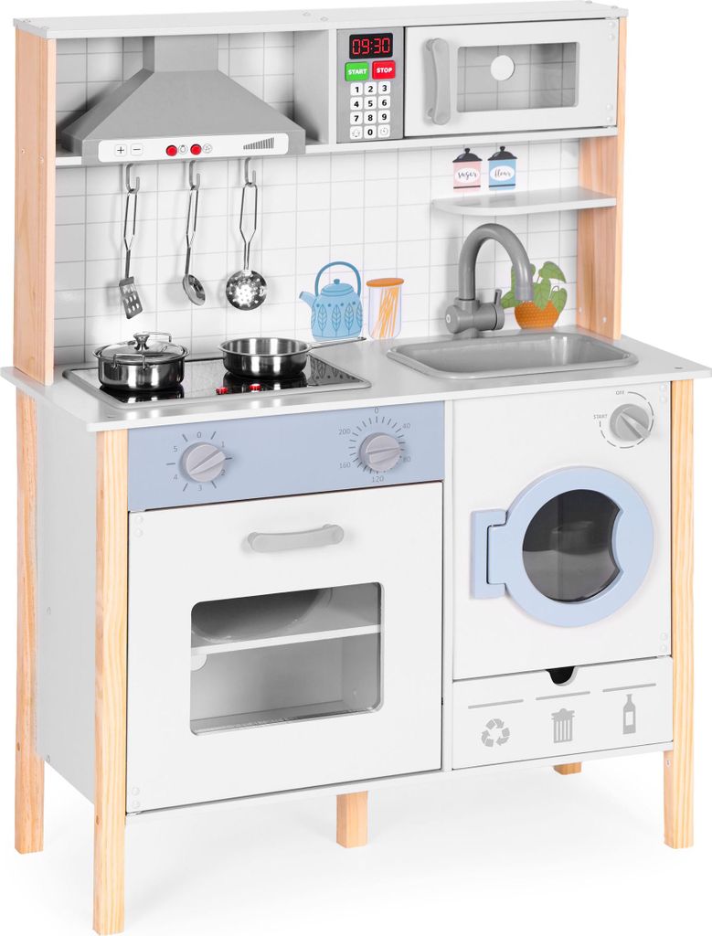 ECOTOYS 7271 Kinderküche aus Holz mit Geräuschen, Produktbild 
