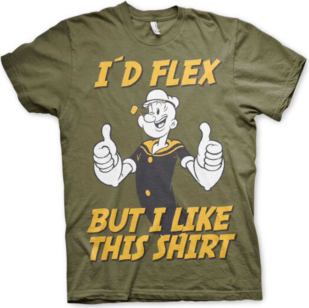 Popeye - Id Flex T-Shirt - Medium - Olive