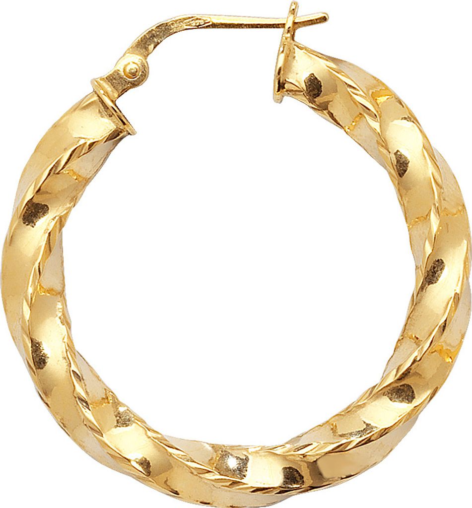 9 Karat (375) Gold Damen - Paar Creolen - 20mm; WJS11395