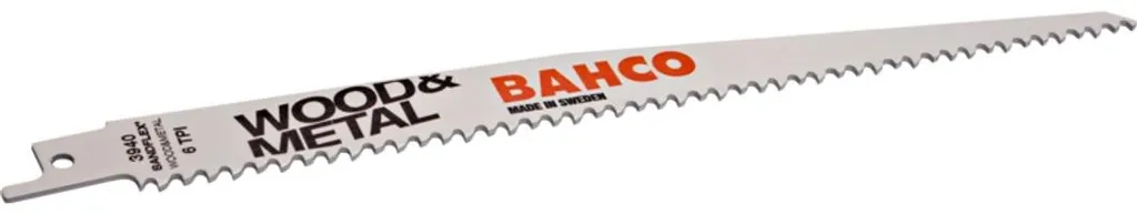 Set 5 Lame Seghetto Bahco Sandflex 3940-150-5/8 Legno e Metallo