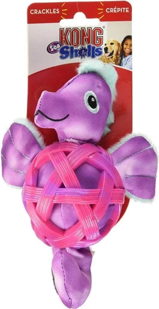 KONG Sea Shells Seahorse: Gioco Cane Cavalluccio Marino con Guscio