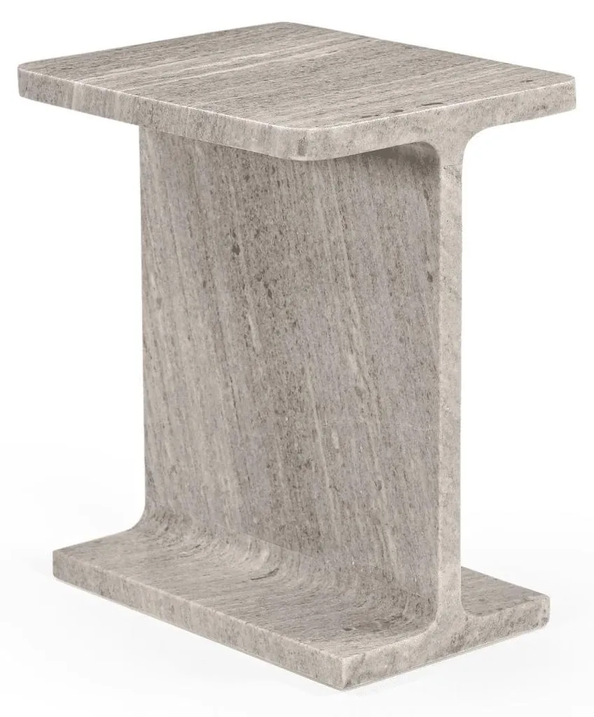 Sellette en Marbre Véritable L38 cm HYPPOLITE - Finition Haut de Gamme