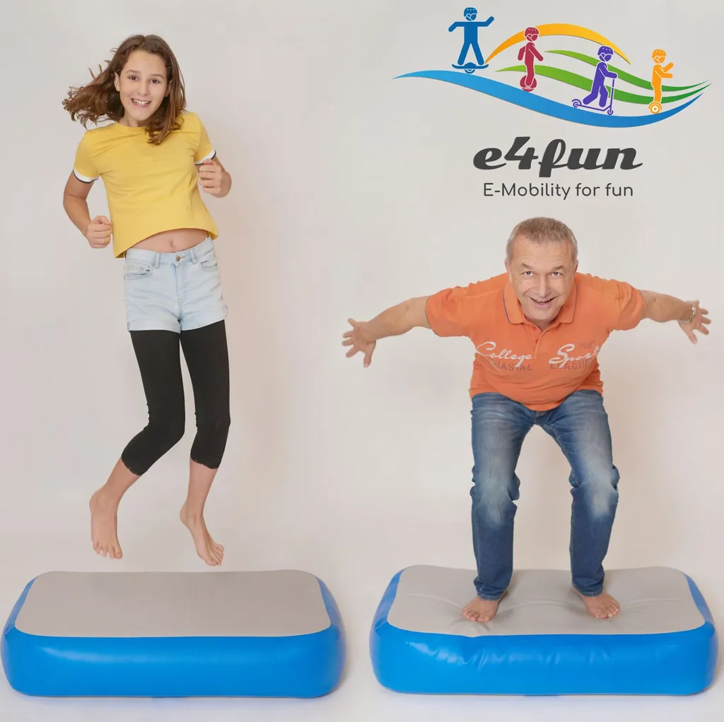 Airblock Air-Track tapis de gymnastique gonflable 100x60x20cm bleu