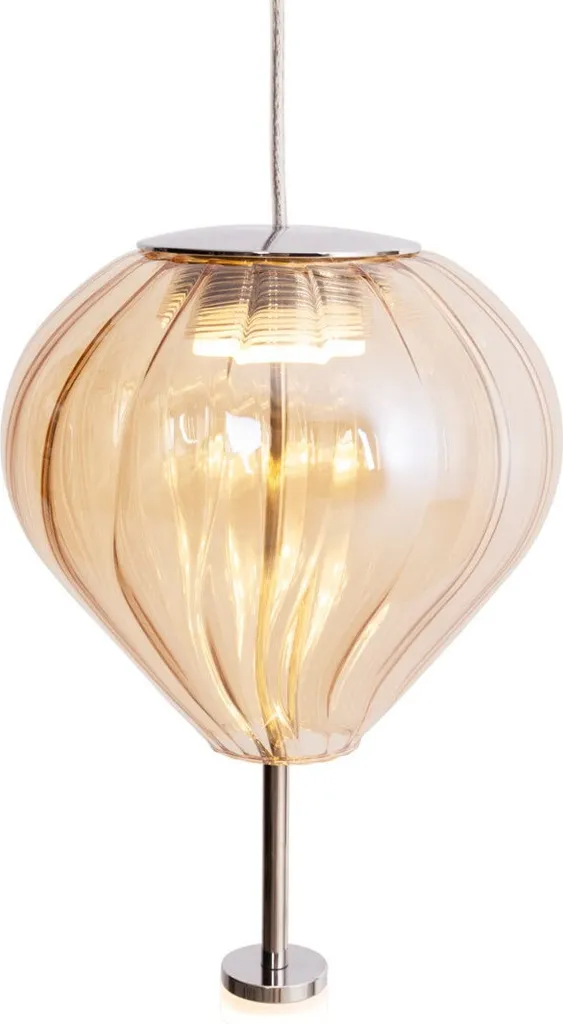 Suspension LED PALLONCINI Maxlight Blanc et Chrome 6W 480lm 180cm