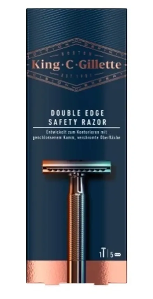 Rasoio Professionale King C. Gillette 5 Lame Platinum | Styling Barba - 2