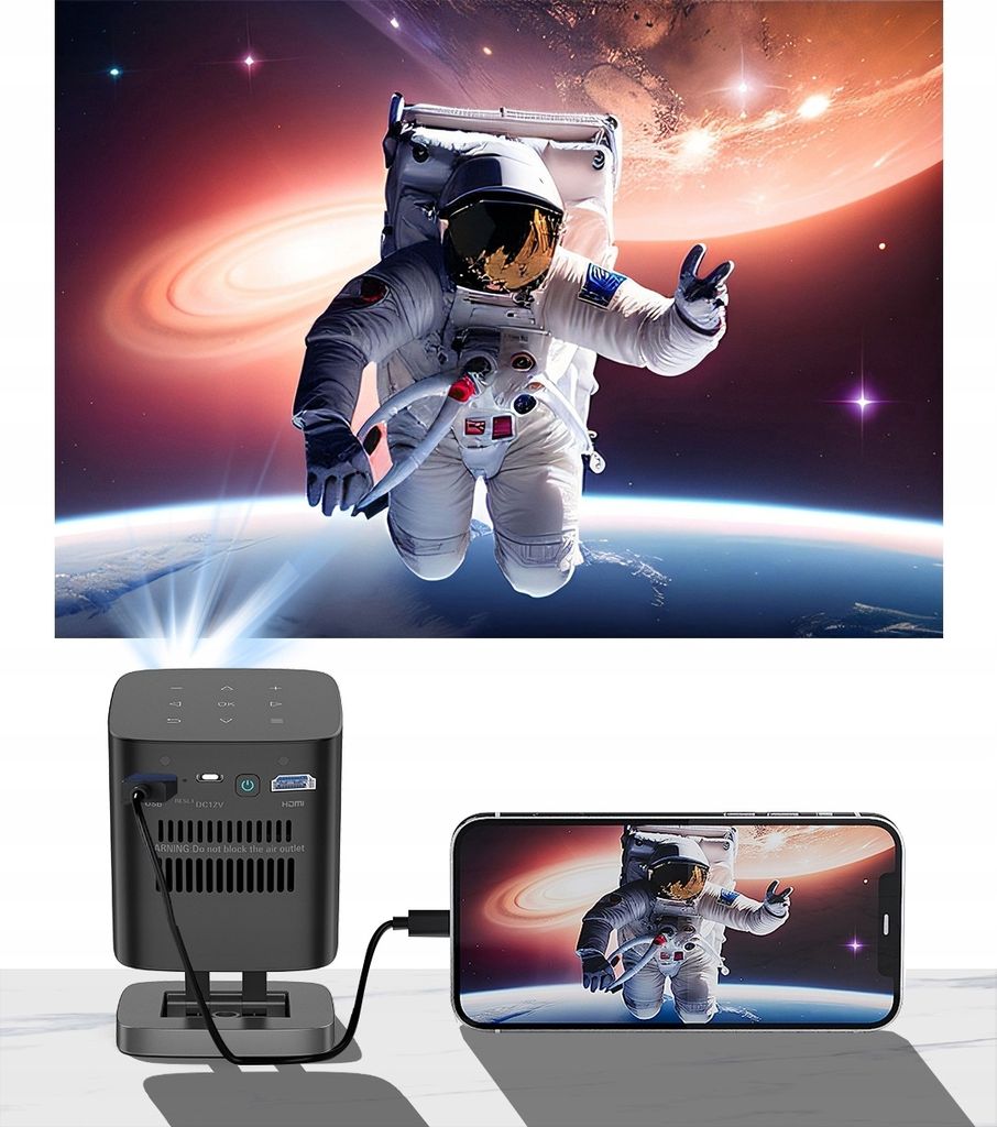 Mini DLP projektor Prenosný Full HD 4K WiFi Android Obrázok produktu 6