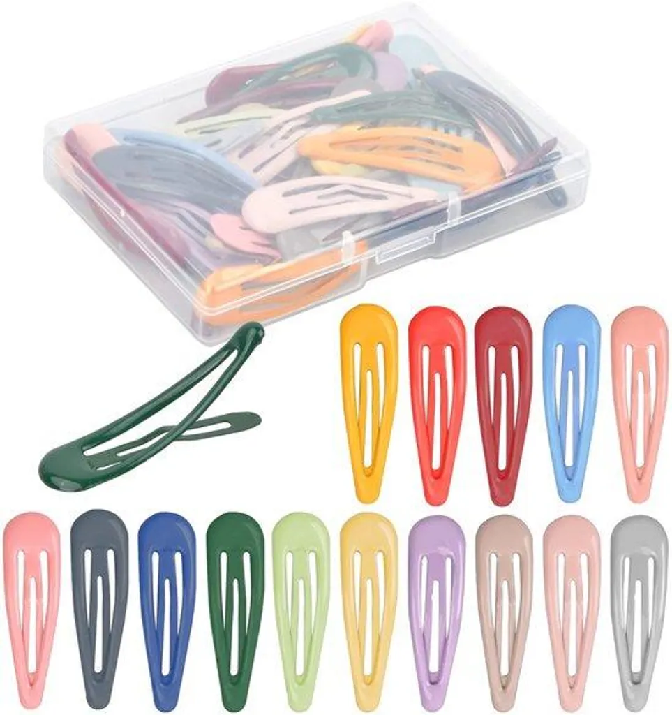 Barrettes colorées ornées de roses pour femmes et filles - Set de 3 pièces