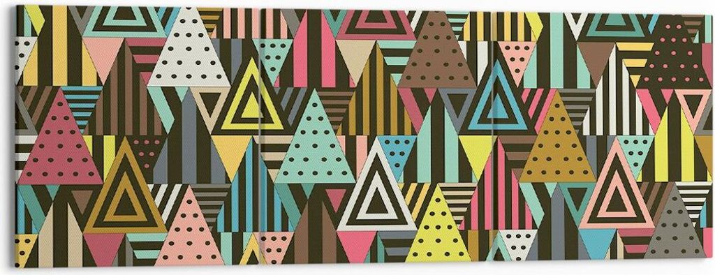 Bild auf Leinwand - Leinwandbild - Abstraktion modern - 150x50cm - Wand Bild - Wanddeko - Leinwanddruck - Bilder - Kunstdruck - Wanddekoration - Le...