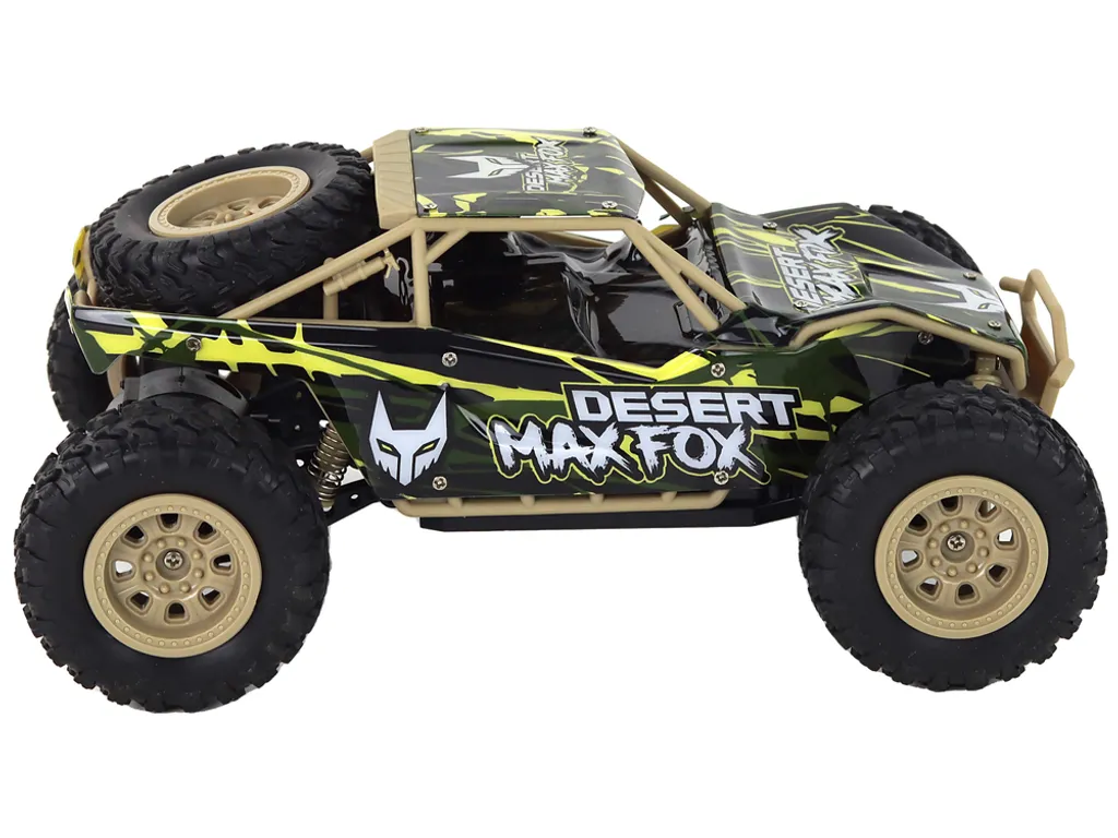 Véhicule tout-terrain télécommandé R/C 1:24 Marron et Vert - Modèle 4x4 - 3