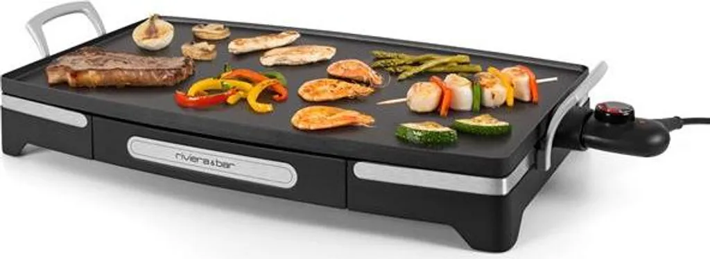 Plancha QP350A Riviera & Bar : Finissez-en avec les graisses et la fumée