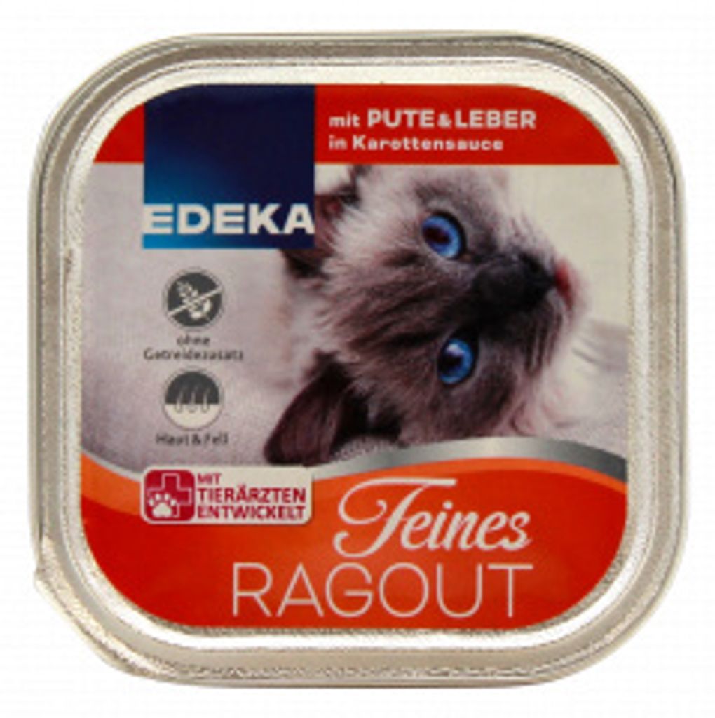 Feines Ragout Katzenfutter mit Pute und Leber in Produktbild 