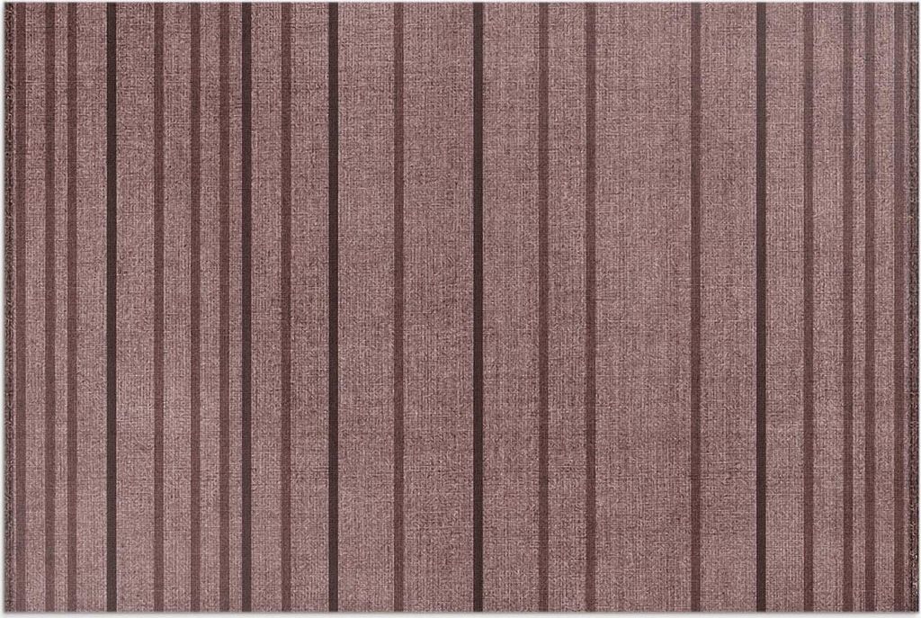 Braune Streifen, Vintage-Boho-Stil – Vinylteppich – 140x210 cm – Outdoor Teppich – Terrasse – Wetterfest – Modern